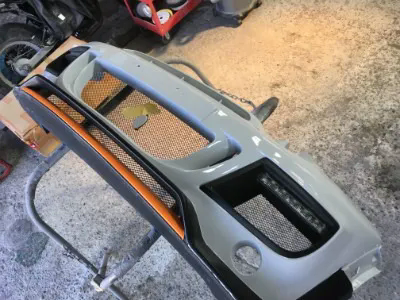 MINI 社外バンパー　塗装依頼